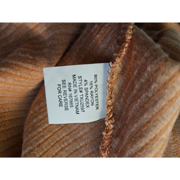 NY Collection v neck cinched dusty peach top. Size 3X. NWT. - Picture 4 of 5